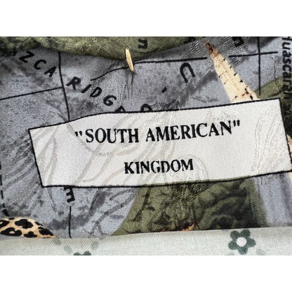 Wembley Endangered Species Made in USA Tie  OS Greens  Animals Silk - Picture 8 of 16